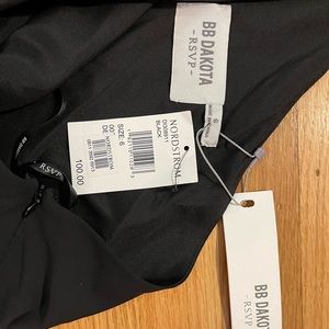 Off the shoulder black dress